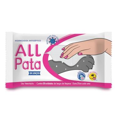Imagem de CatMyPet – ALL PATA LENÇOS Umedecidos Higienizador Antisséptico | Toalhinhas Lambíveis c/Extrato Calmante | Combate Vírus (Inclui COVID), Dermato Safe p/Cães e Gatos
