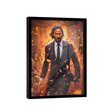 Imagem de Quadro Decorativo John Wick Orange