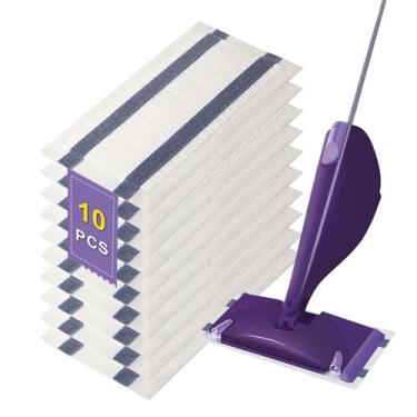 Imagem de Recargas de esfregão descartáveis de 10 unidades para Swiffer WetJet -