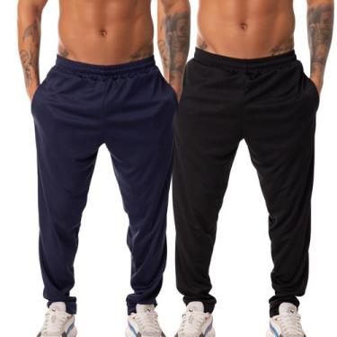Imagem de Kit 2 Calça Esportiva Academia Corrida Bolso Lisa Masculina - UseEco, 
