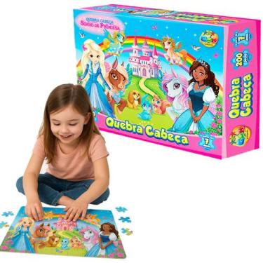 Imagem de Quebra Cabeça Sonho Princesa 200pçs Educativo Pedagogico - GGB