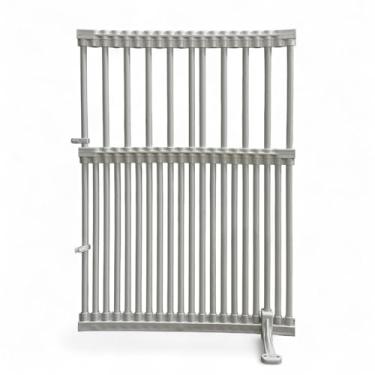 Imagem de Cercado Pet Modular em PVC para Jardim ou Piscina Módulos de 71cm com 5cm de Espaçamento Segurança para Cães e Gatos Uso Externo Fácil Montagem (Branco, 100cm Altura)