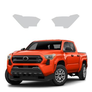 Imagem de FDAIUN Para Toyota Tacoma 2024 8,5 Mil TPU PPF Película protetora de tinta pré-cortada transparente HD Scratch Acessórios externos (faróis 2 peças)