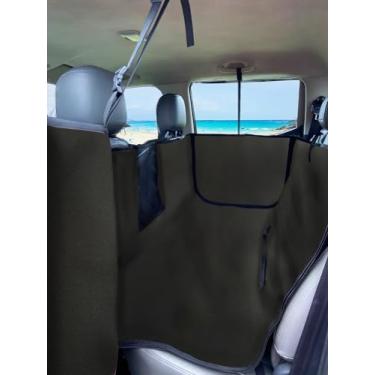 Imagem de Capa Protetora Impermeável Banco Carro Pet Cão Gato (Preta)