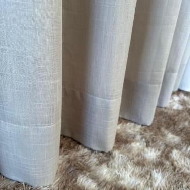 Imagem de Cortina De Linho Com Microfibra Para Trilho Suiço 4,00x2,60 - Salvatex