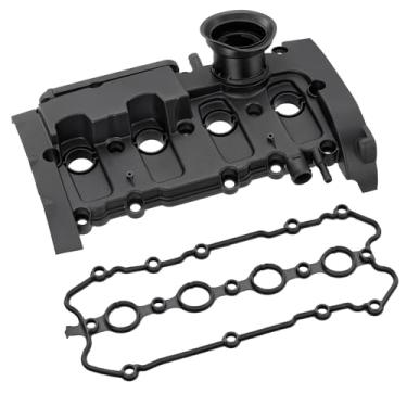 Imagem de BDFHYK Tampa da válvula do motor 06F103469F, com junta e parafuso da tampa da válvula, compatível com Volkswagen Golf R 2012-2013, Eos 2007-2008, GTI 2006-2008, Jetta 2006-2008, Passat 2006-2008