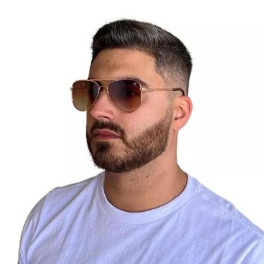 Imagem de Óculos De Sol Aviador Tradicional Feminino Masculino UV400 - Finoti, M