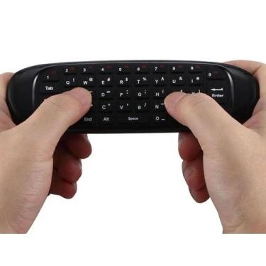 Imagem de Controle Mini Teclado Air Mouse Wireless Sem Fio C120 Preto - FY