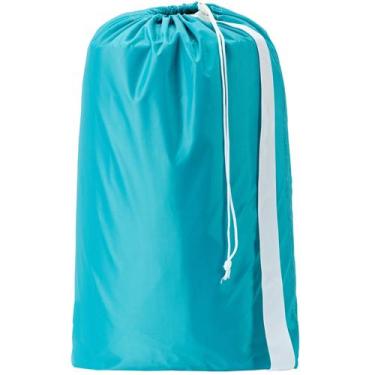 Imagem de Bolsa de roupa suja HOMEST XL de nylon com alça 28x40 polegadas azul c