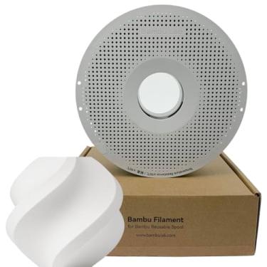Imagem de Filamento Impressora 3d Bambu Lab PLA AERO 1kg 1,75mm Carretel Reutilizável Cor Branco 14102