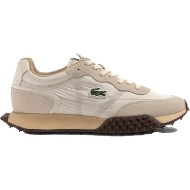 Imagem de Lacoste Tênis feminino L-Spin Deluxe 3.0, branco/chiclete, 33