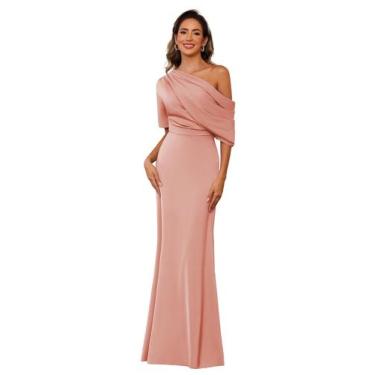 Imagem de Vestido Mother of The Bride BITALY Plus Size Dusty Rose