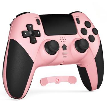 Imagem de CHEREEKI Wireless Controller for PS4 with 2 Macro Buttons, 3.5mm Audio and Turbo Function, 6-Axis Motion Control, Dual Vibration, Gamepad Joystick for PS-4, Compatible with PS-4, Slim, Pro