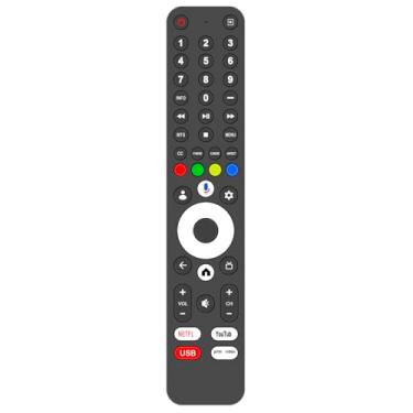 Imagem de Controle remoto de substituição por voz Commander compatível com Tutu Ultra HD 4K LED Google TV TSG32 24F1 43N1 TSG43 32Q1 TSG24 Smart Television