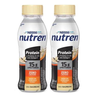 Imagem de Kit 2 Bebida Láctea Nutren Protein 15g de Proteínas Baunilha 260ml