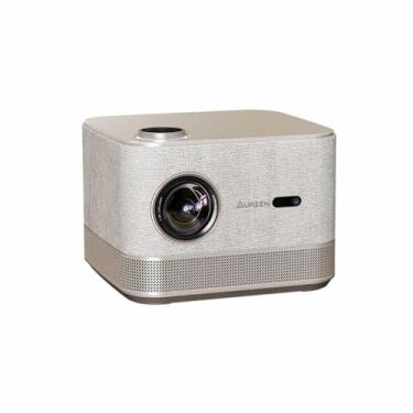 Imagem de Projetor Inteligente 3 em 1 compatível 4K, AURZEN BOOM 3, Wi-Fi, Bluetooth, 3D DoIby, alto-falantes de 36 W, foco automático, 110/220V, Dourado