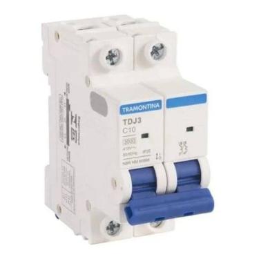 Imagem de 2X Disjuntor Bipolar Tramontina 10A, 20, 25, 32, 40, 50, 63A