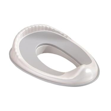 Imagem de Dynwave Assento para treinamento de penico para bebês Assento para vaso sanitário infantil com gancho de armazenamento Protetor contra respingos para banheiro, Cinza