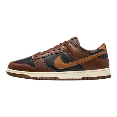 Imagem de Nike Tênis masculino retrô Dunk Low (preto/cacau wow/leite de coco/bronzeado britânico), Preto/Cacao Wow/Coconut Milk/British Tan, 40