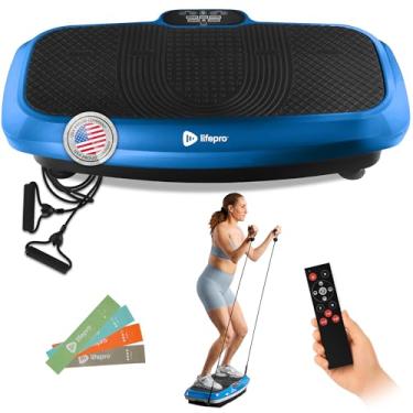 Imagem de Máquina de Exercício de Vibração 3D Turbo da LifePro – Oscilação de Motor Dupla, Pulsação + Plataforma de Vibração de Movimento 3D | Máquina de Vibração de Corpo Inteiro para Casa Fitness e Perda de Peso., Azul