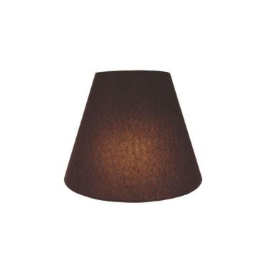 Imagem de Arandela Retro Cone Vivare Md-2001 Cúpula Em Tecido 25-26x13cm - Bivolt Café 127-220v