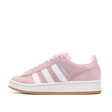 Imagem de adidas Campus 00 Tênis infantil grande, Rosa claro/branco nuvem/chiclete, 18