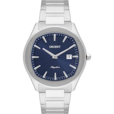 Imagem de RELOGIO ORIENT ANALOGICO AZUL METAL PRATA MBSS1511 D1SX