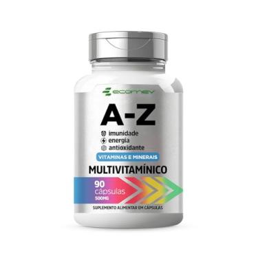 Imagem de Multivitaminico A-Z 22 Vitaminas minerais 500Mg 90 Cápsulas - Ecomev (1 Unidade)