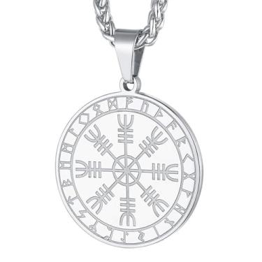 Imagem de FaithHeart Colar masculino viking com martelo de Thor, pingente de amuleto nórdico Mjolnir vintage com corrente de trigo resistente, joia de aço inoxidável (caixa de presente), Aço inoxidável