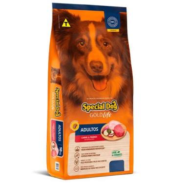 Imagem de Ração Special Dog Gold Life Carne e Frango para Cães Adultos 10,1 kg -