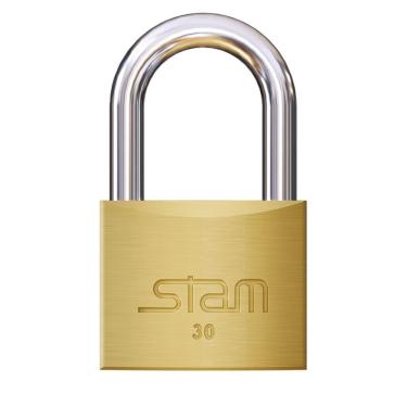 Imagem de Cadeado 30mm De Latão Maciço - 312 - Stam