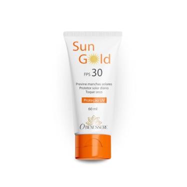 Imagem de Protetor Solar FPS 30 Sun Gold 60ml | Toque Seco | Uso Diário | Proteção UV | Protetor Solar Facial e Corporal | O Benessere Nutrition