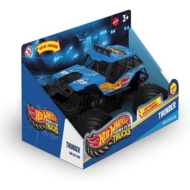 Imagem de Veículo Hot Wheels Monster Truck Thunder 1:24 com Luz e Som Multikids 