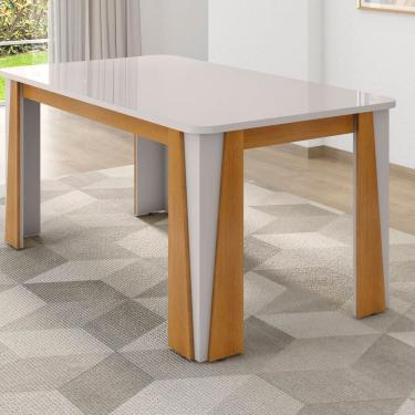 Imagem de Mesa para Sala de Jantar 6 Lugares Opera Naturalle/Off-White