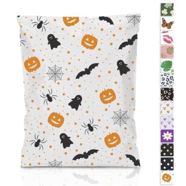 Imagem de Envelope JinRuikj Halloween Poly Mailer 30x39 cm 50 unidades à prova d