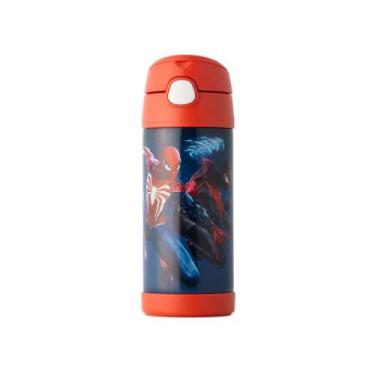 Imagem de Garrafinha Térmica Infantil Homem Aranha 320 ml Azul Vermelho - Bagagg