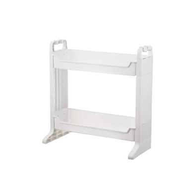 Imagem de Prateleira de armazenamento de cozinha carrinho de armazenamento fino armazenamento de espaço prateleira de cozinha prateleira de armazenamento de acabamento de carro de espaço de casa de banho de