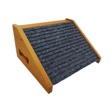 Imagem de FJMQHU Rampa para Cães, Escada de Madeira para Cães, Escadas para Gatos, Escadas Leves E Antiderrapantes para Subir Gatos, Rampa para Gatos para Sofá, Sofá I