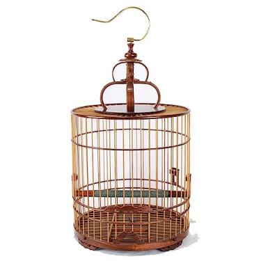 Imagem de Gaiola de viagem leve e respirável com gaiola para pássaros de alimentação gaiola de viagem para gaiola de pássaro pequena gaiola de papagaio (C)