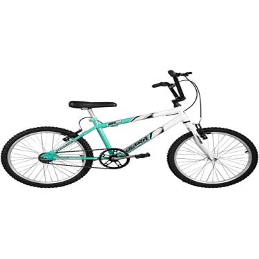 Imagem de Bicicleta de Passeio Ultra Bikes Esporte Bicolor Aro 20 Reforçada Freio V-Brake Infantil Juvenil Verde Anis/Branco