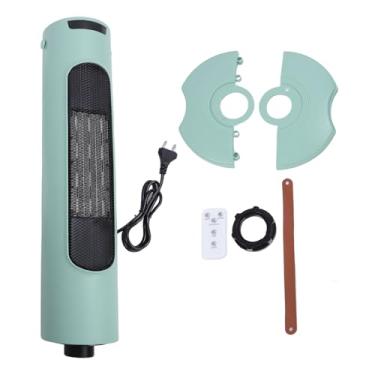 Imagem de Ymiko Aquecedor de Torre Portátil Com Design Giratório e Função de Temporizador de Controle de Toque Controle Remoto para Quarto e Escritório (Verde)
