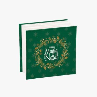 Imagem de Álbum de Fotografia Sanfonado Natal 12F 10x10 Rebites Ical, 741