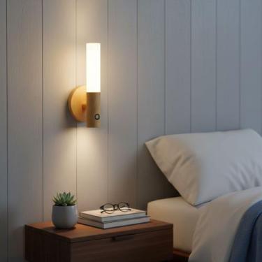 Imagem de Luminária Led Bastão Sensor De Movimento Automática Arandela - Embalad