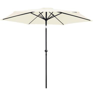 Imagem de Ombrelone Central Articulado de Alumínio 2,70m com Manivela e Capa Importway IWOBCAC-270