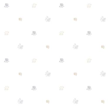 Imagem de Papel de Parede Lullaby Pegadas Cinza Nude 2283 - Rolo: 10m x 0,53m