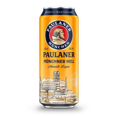 Imagem de Cerveja Paulaner Münchner Hell Lata 500ml Lager Alemã