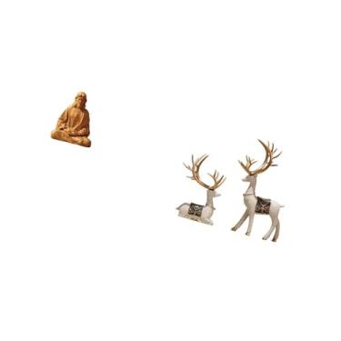 Imagem de Fenteer Estátua de Rena Do Sagrado Coração de Jesus, Estatueta Colecionável, Ornamento para Corredor, Quarto, Escritório, Lareira, Sala de Estar, Decoração de