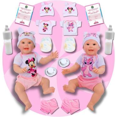 Imagem de Bebê Reborn Boneca Realista Mayze Gêmeos Angel E Minnie - ADORA REBORN