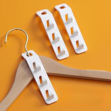 Imagem de 4 peças multifunções gancho conector gancho plástico organizador multicamadas economia de espaço para armário armário armário quarto armazenamento de roupas