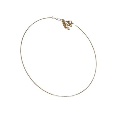 Imagem de Choker Fino Banhado a Ouro 18k, Gargantilha Feminina Delicada, Colar Clássico